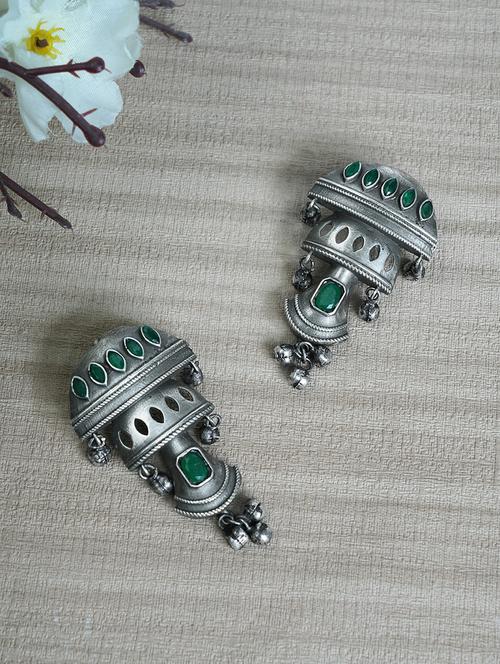 green brass drop earring - 19897193 -  Standard Image - 0