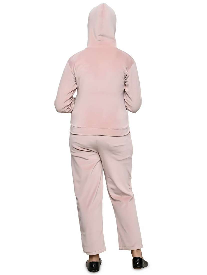 girls pink solid full length twin sets  - 19899583 -  Standard Image - 2