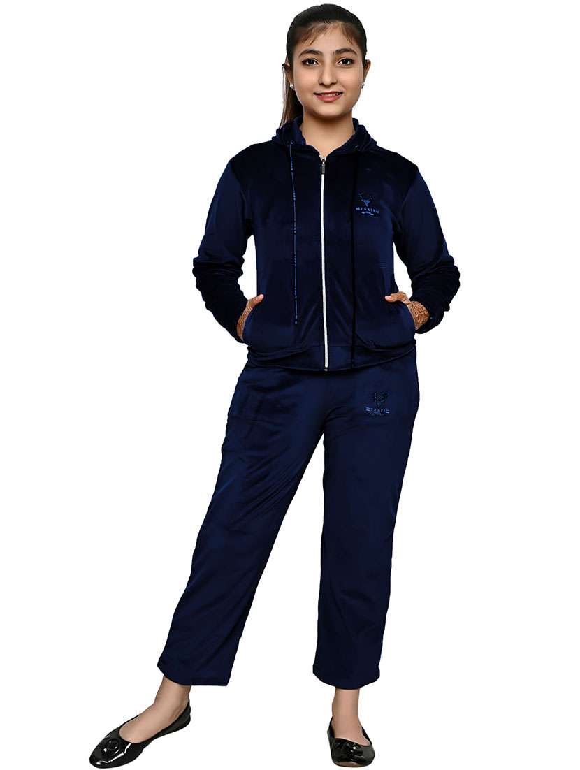 girls solid top & bottom set