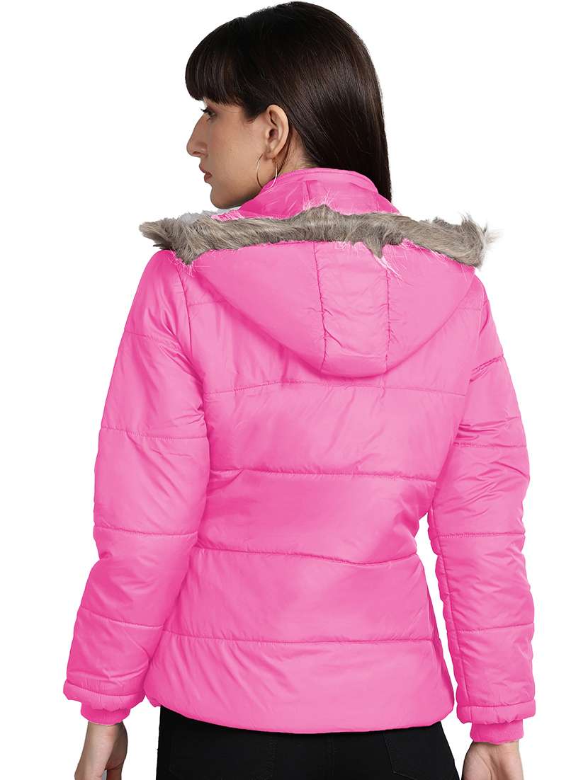 pink faux fur jacket - 19899847 -  Standard Image - 2