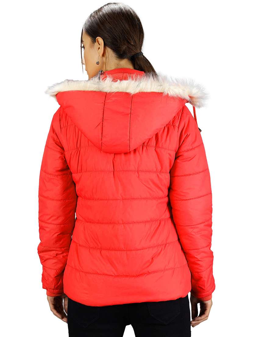 women solid long sleeve quilted jacket - 19899858 - Standard Image - 2