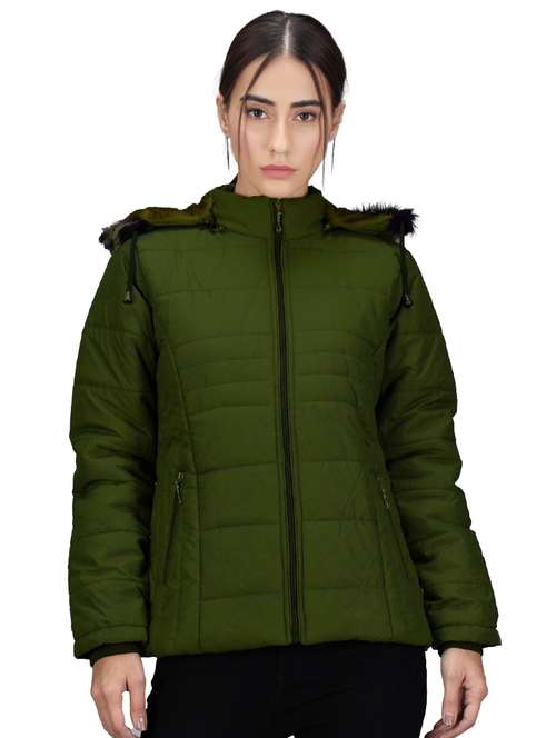 green nylon jacket - 19899861 -  Standard Image - 0