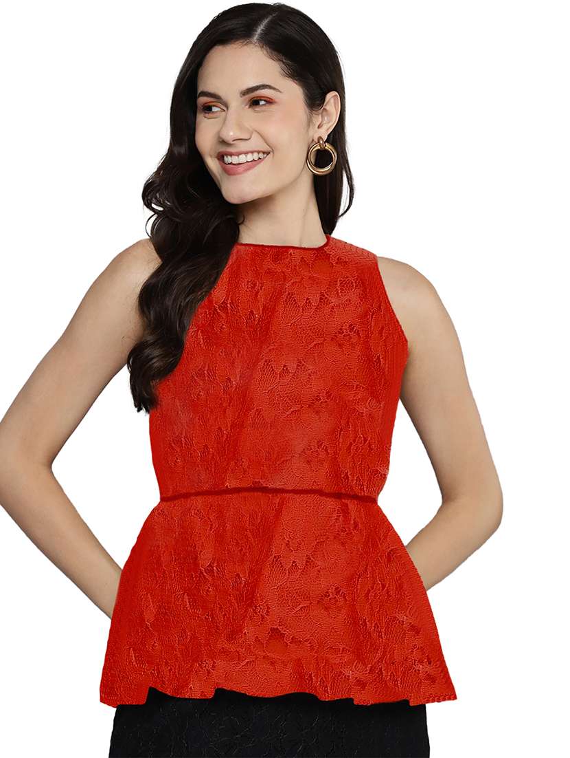 women's a line crew neck top