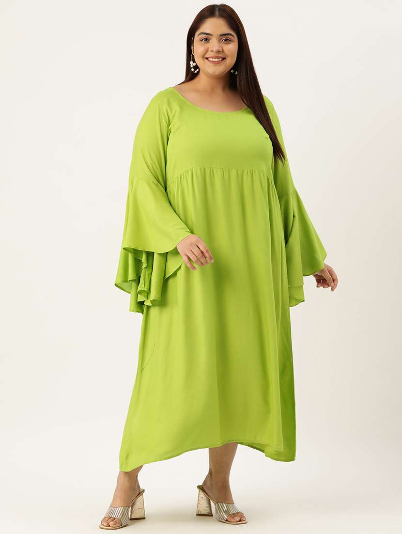 women's fit & flare solid dress