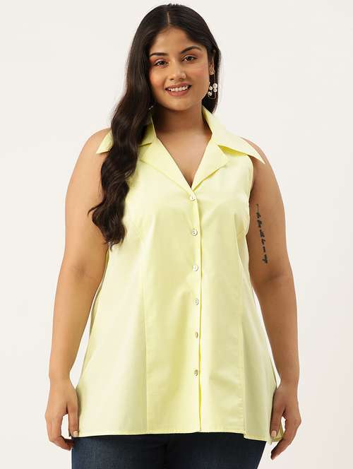 women's straight collared top - 19902917 -  Standard Image - 0