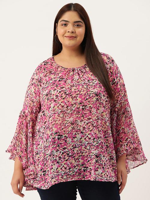 women's straight round neck top - 19903621 - Standard Image - 0