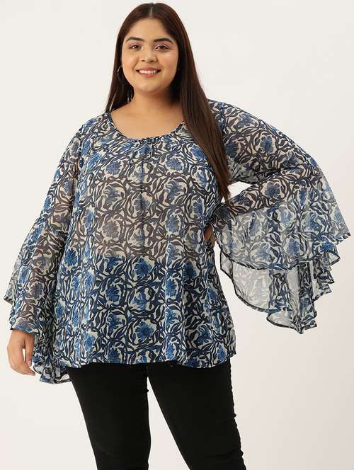 women's a line round neck top - 19903624 - Standard Image - 0
