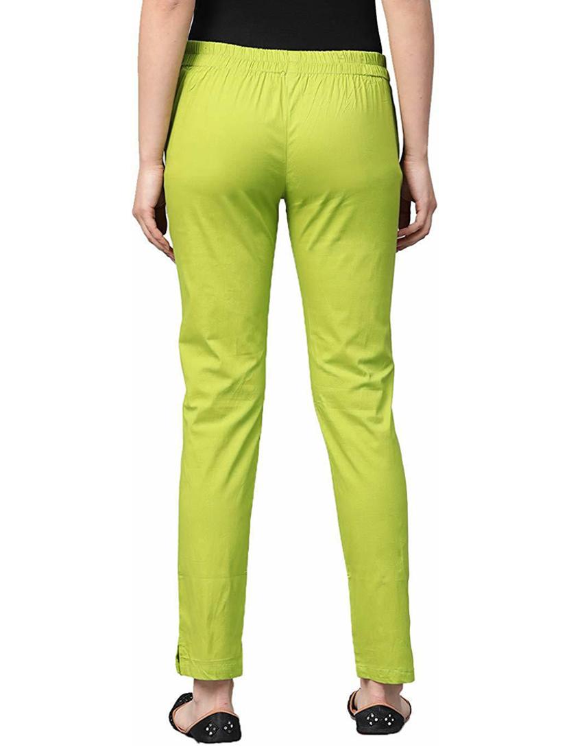 women mid-rise solid flat front trouser - 19904499 - Standard Image - 2