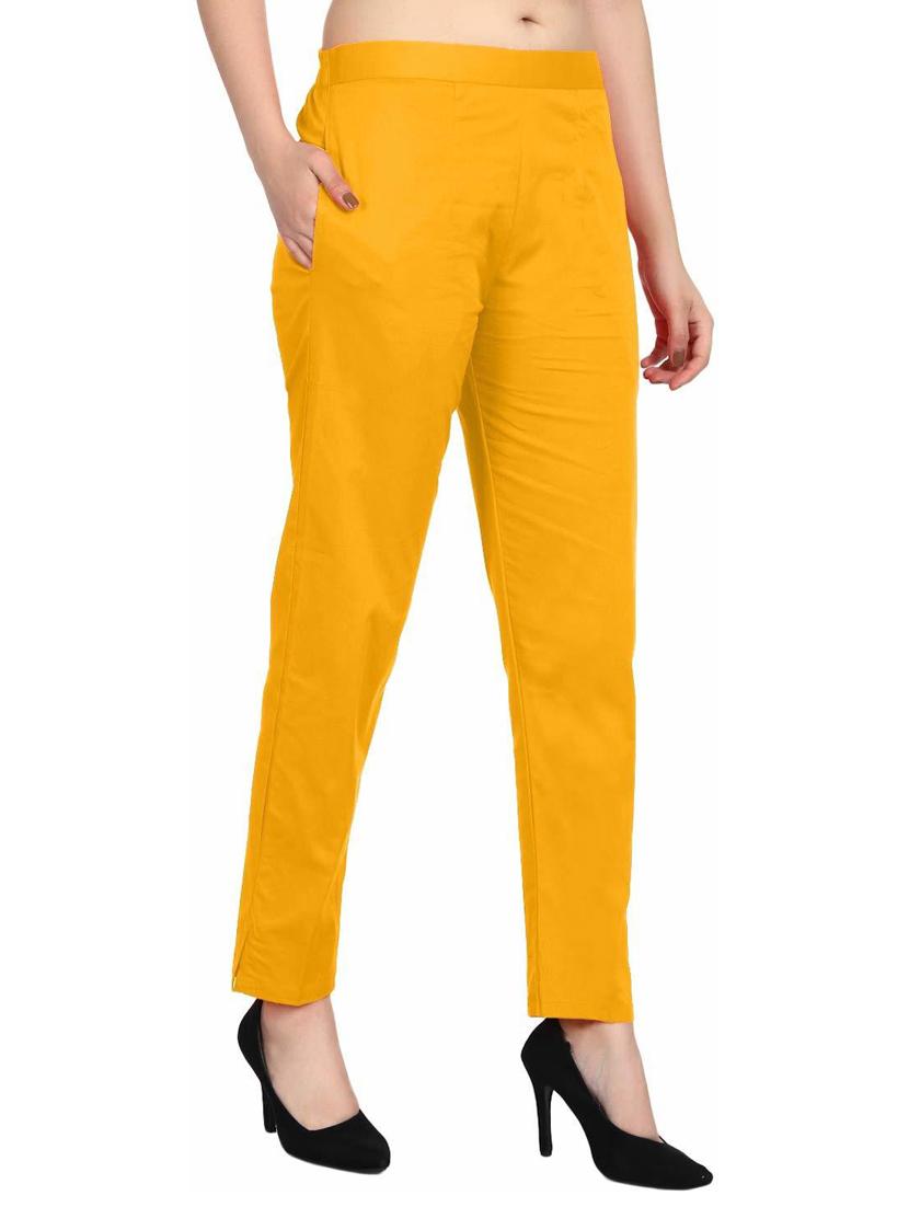 women mid-rise solid flat front trouser - 19904504 - Standard Image - 2