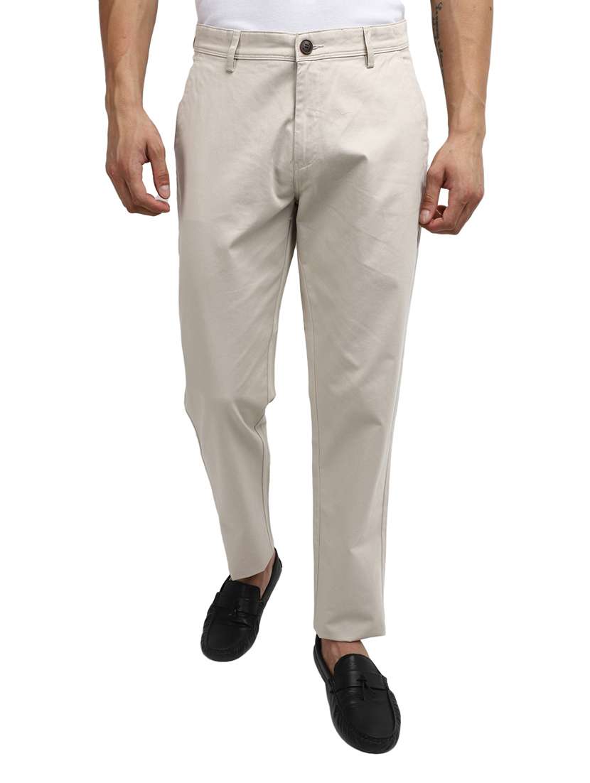 light grey cotton chinos casual trouser