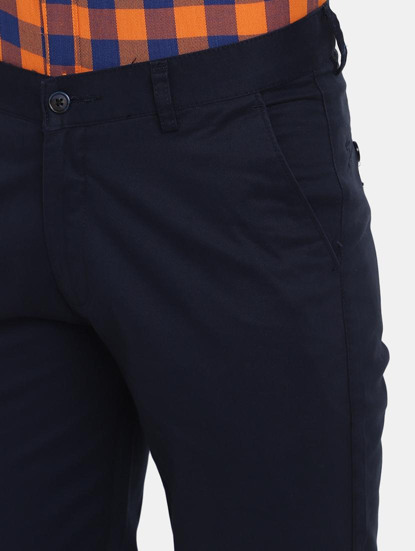 men solid mid rise chinos casual trouser - 19905263 - Standard Image - 2