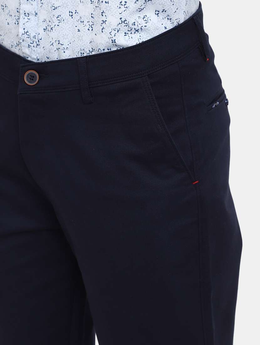 men solid mid rise chinos casual trouser - 19905272 -  Standard Image - 2