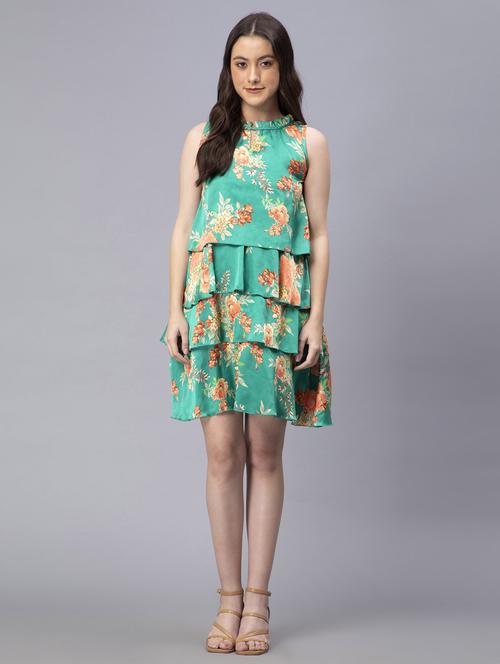 women's layered floral dress - 19905839 -  Standard Image - 0