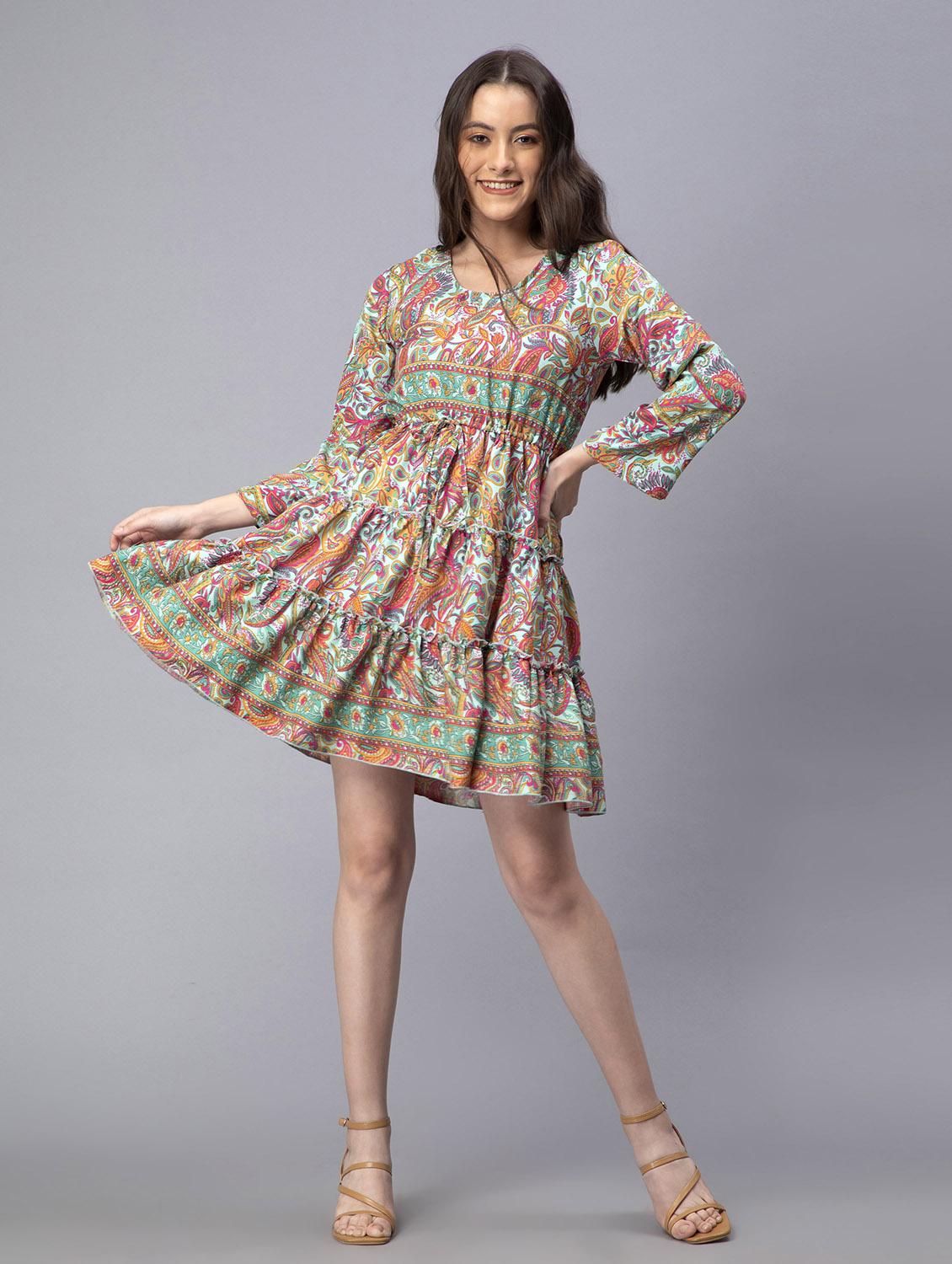 women's tiered dress floral dress - 19905841 - Zoom Image - 0