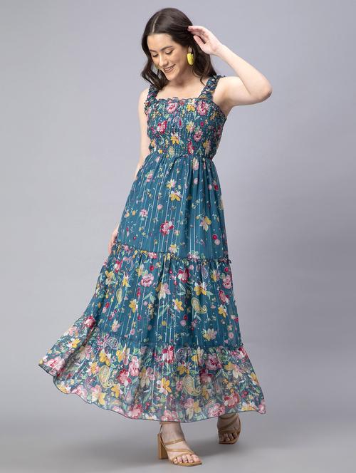 women's tiered dress solid dress - 19905849 -  Standard Image - 0