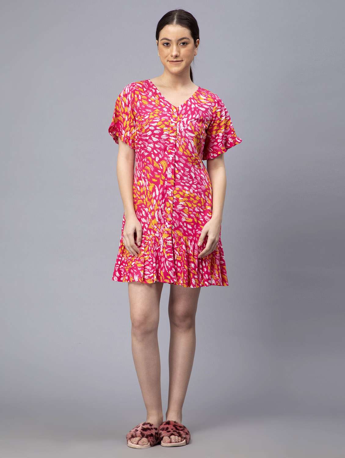 women's tiered dress camouflage dress - 19906008 -  Zoom Image - 0