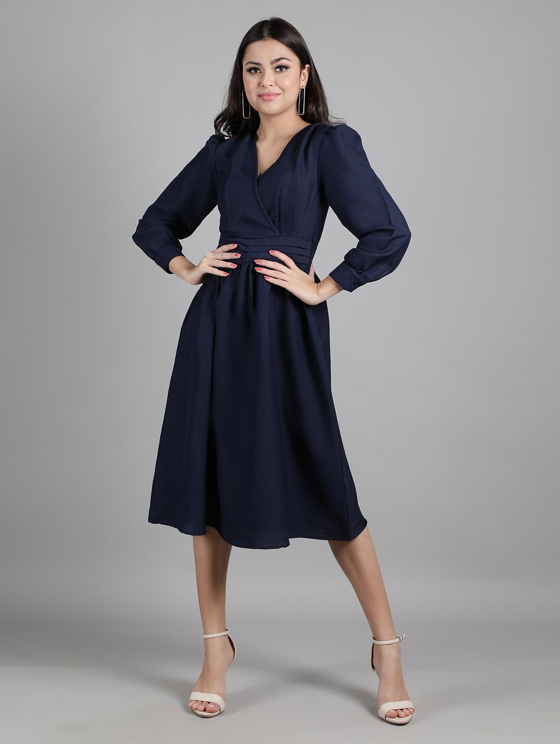 women's solid dress - 19906247 - Standard Image - 2