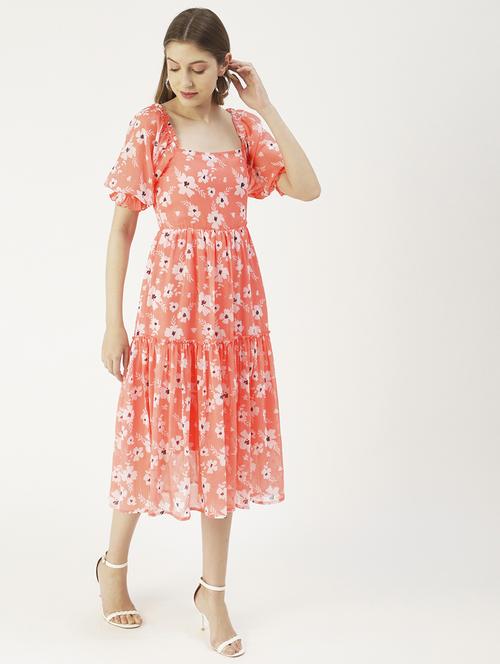 women's tiered dress floral dress - 19907148 - Standard Image - 0