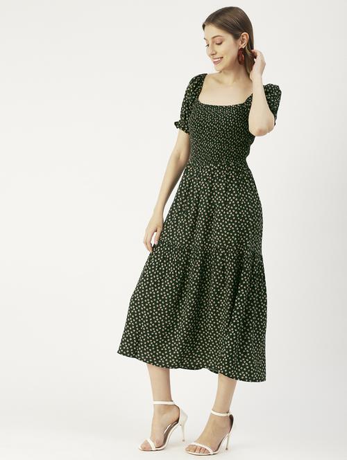 women's tiered dress floral dress - 19907154 - Standard Image - 0