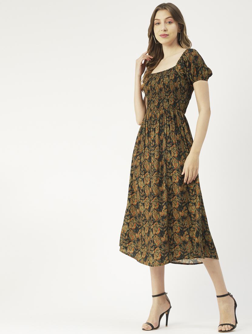women's fit & flare floral dress - 19907169 - Zoom Image - 0
