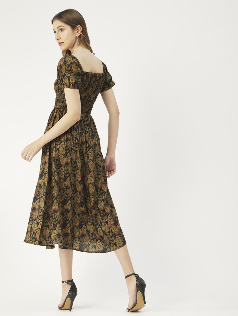 women's fit & flare floral dress - 19907169 - Standard Image - 2