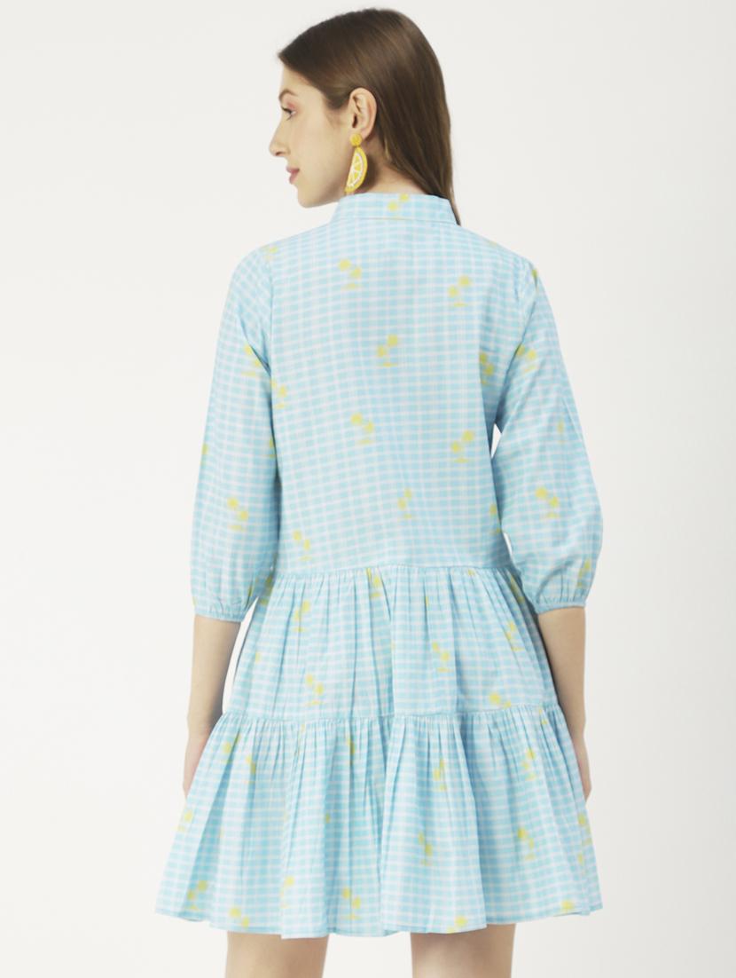 women's tiered dress printed dress - 19907175 - Standard Image - 2