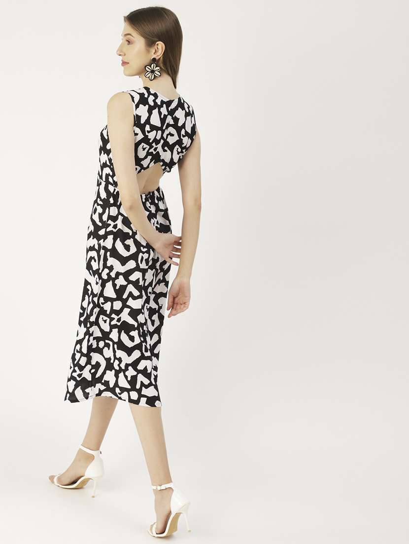 women's fit & flare printed dress - 19907181 -  Standard Image - 2