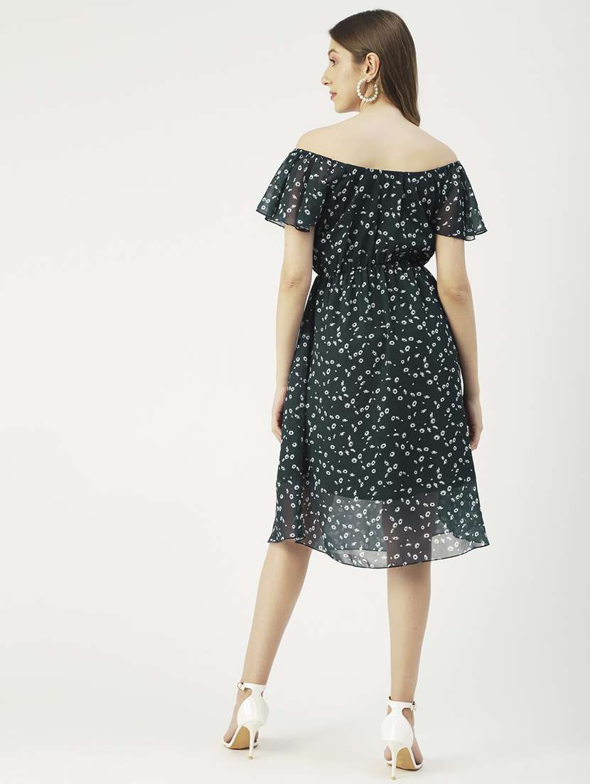 women printed off shoulder dress - 19907197 -  Standard Image - 2