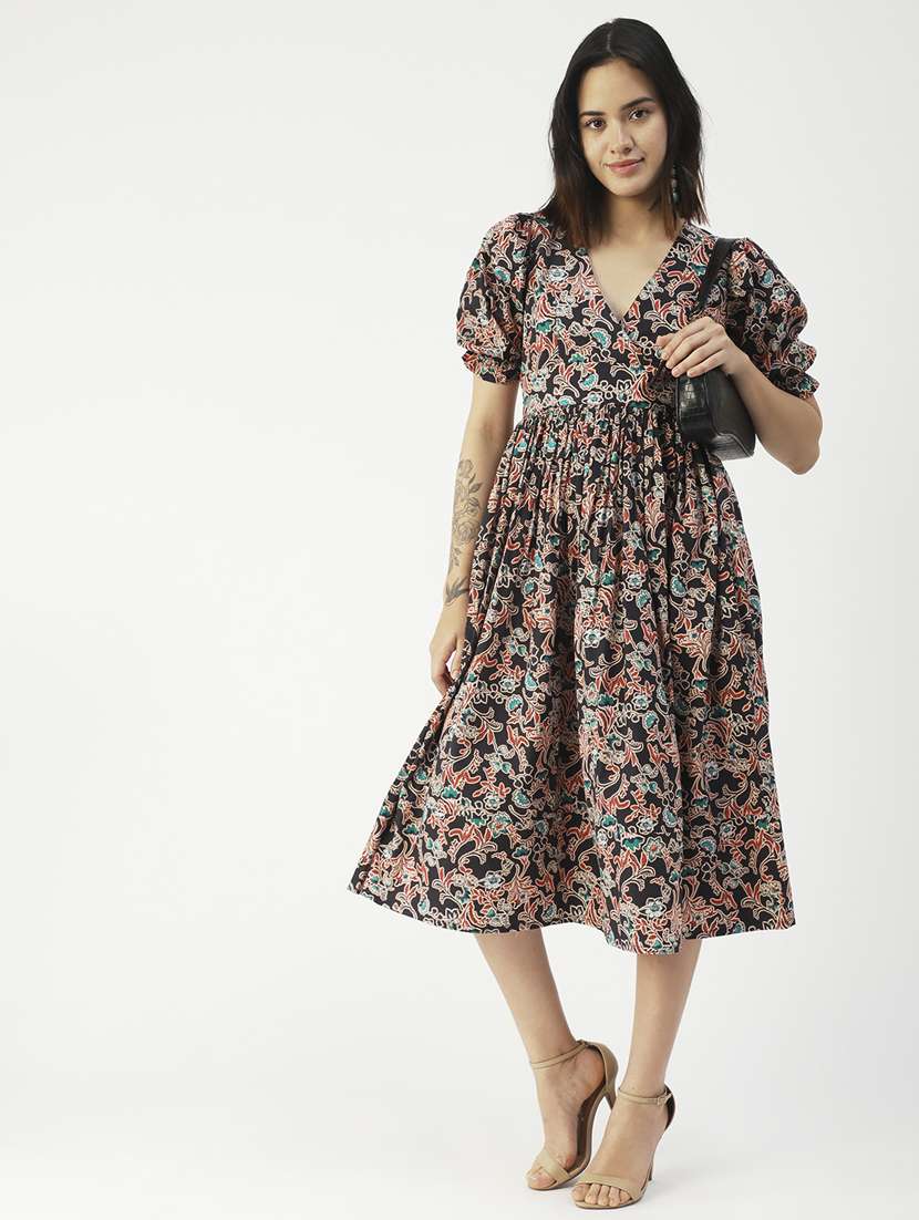 women's fit & flare floral dress