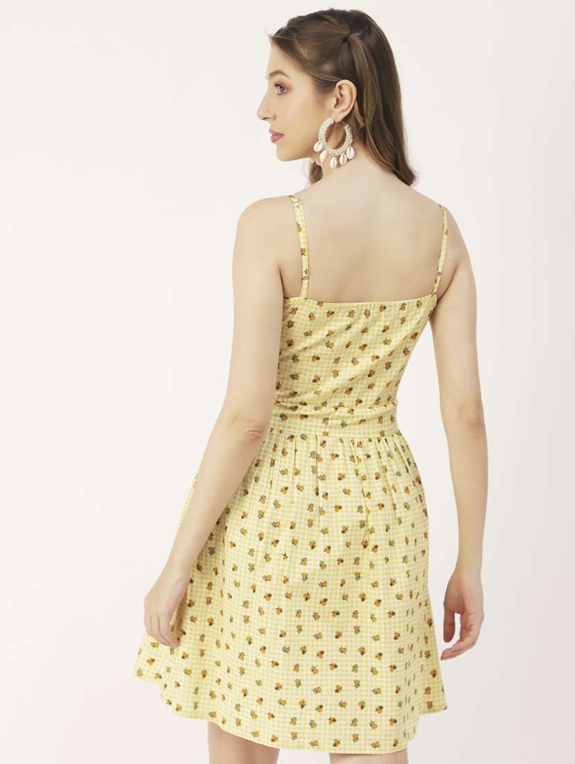 women's fit & flare printed dress - 19907208 -  Standard Image - 2