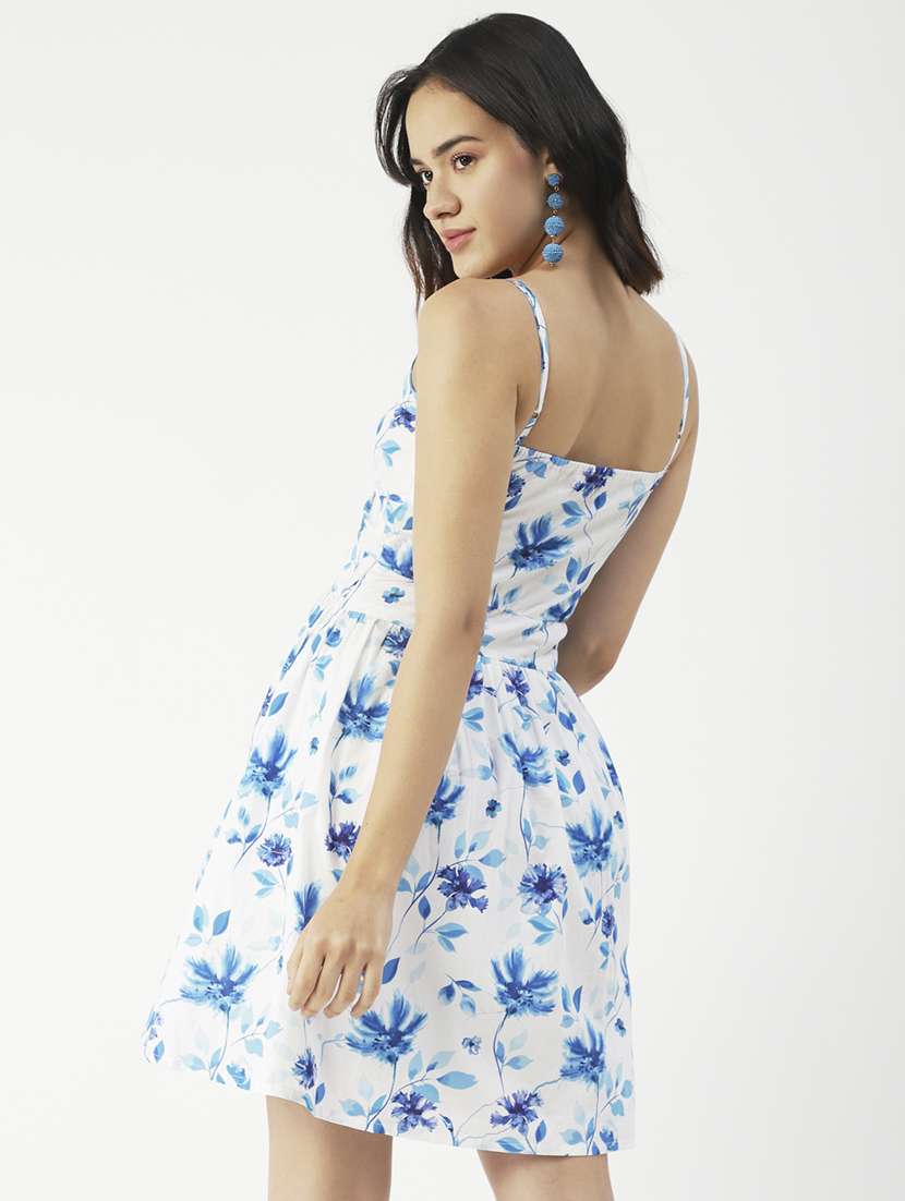 women's fit & flare floral dress - 19907209 -  Standard Image - 2