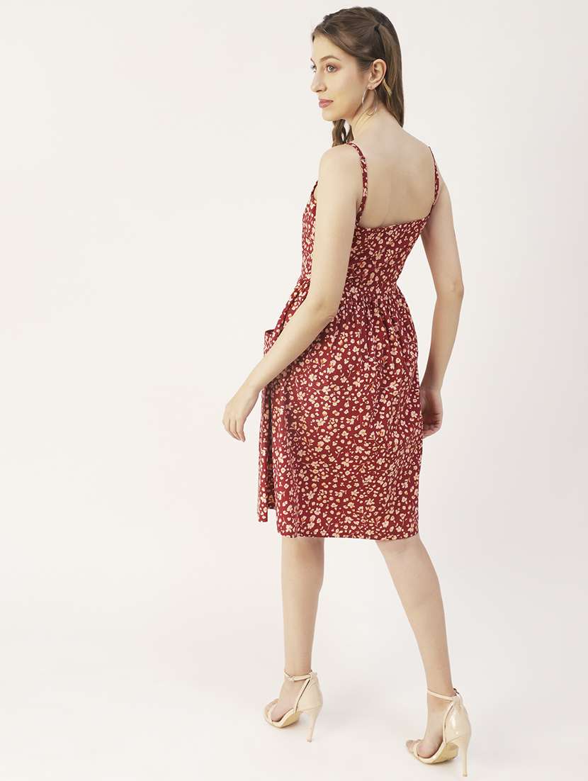 women's fit & flare floral dress - 19907228 -  Standard Image - 2