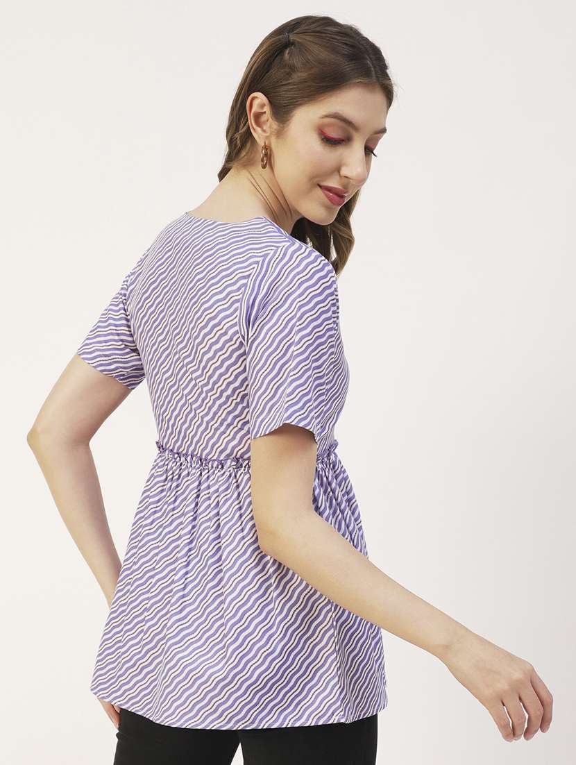 women's peplum v neck top - 19907319 -  Standard Image - 2