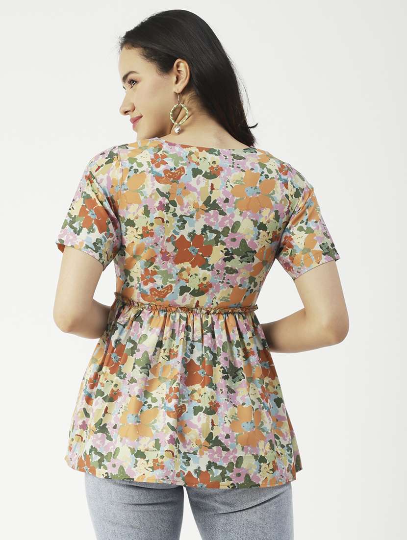 women's peplum v neck top - 19907321 -  Standard Image - 2