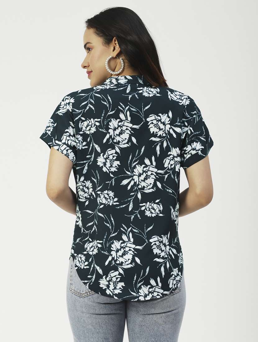 women's straight mandarin neck top - 19907341 -  Standard Image - 2