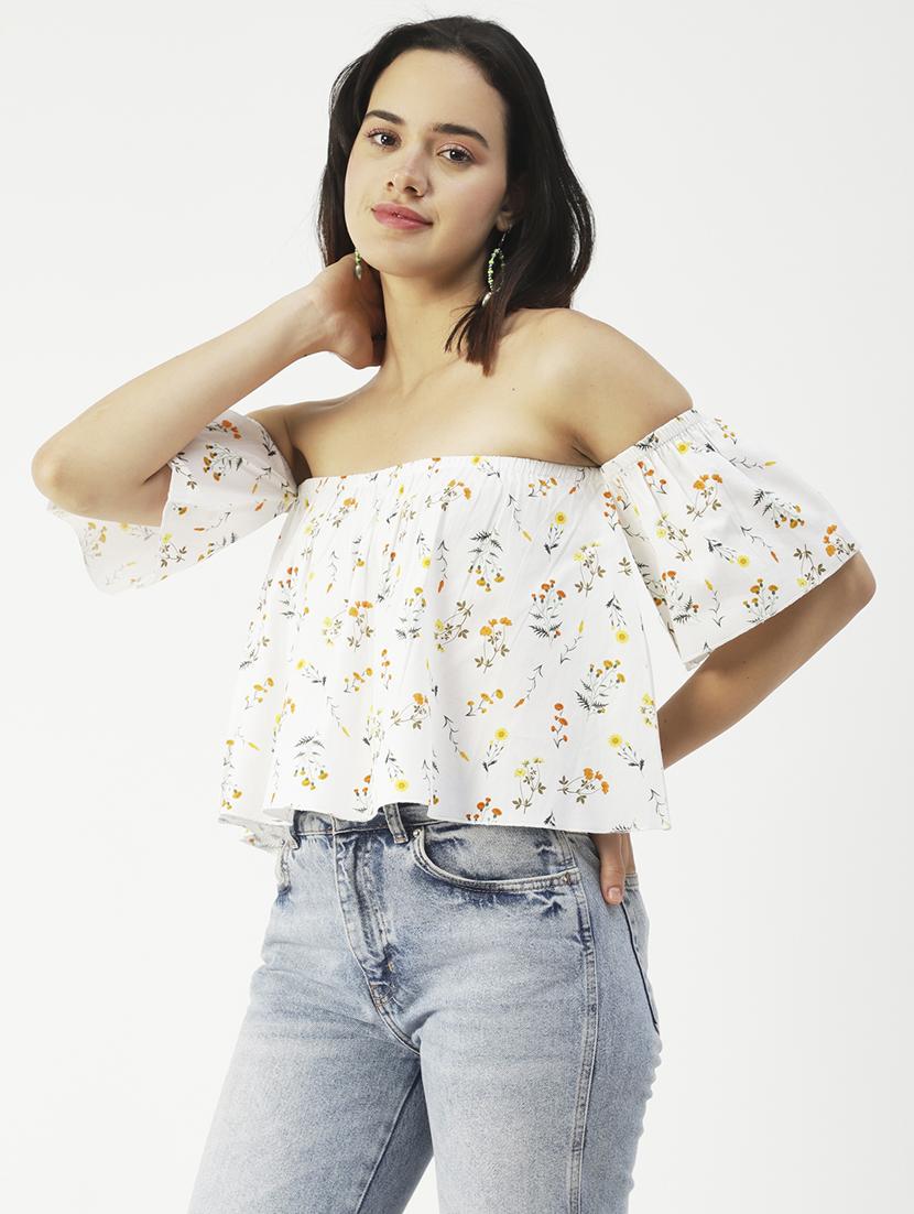 women's crop off shoulder top - 19907354 - Zoom Image - 0