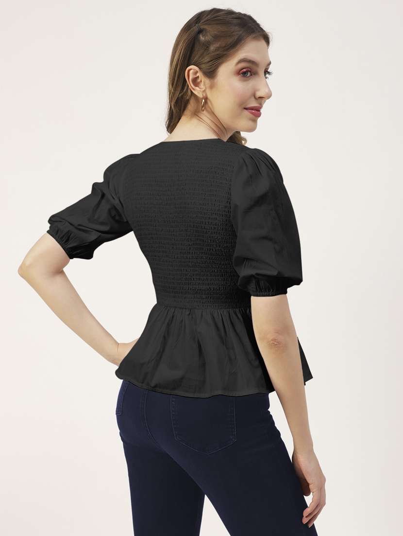 women's peplum v neck top - 19907372 -  Standard Image - 2