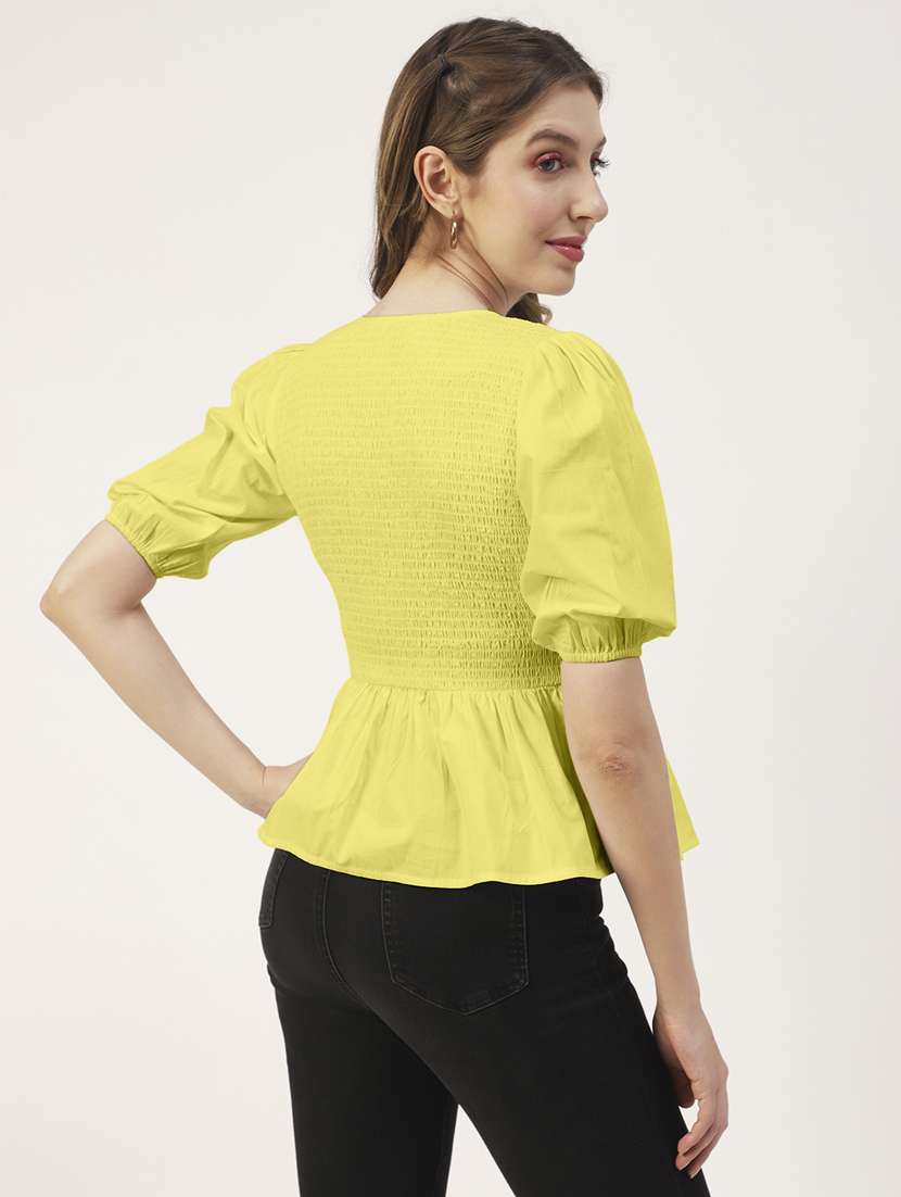 women's peplum v neck top - 19907376 -  Standard Image - 2