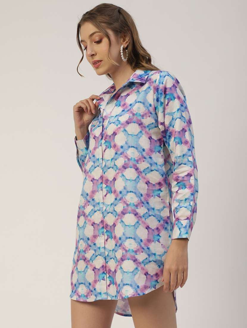 multi colored printed regular shirt