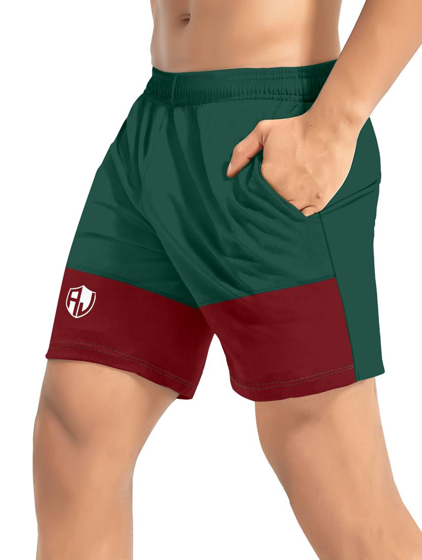 men color block cotton shorts - 19907545 - Standard Image - 2