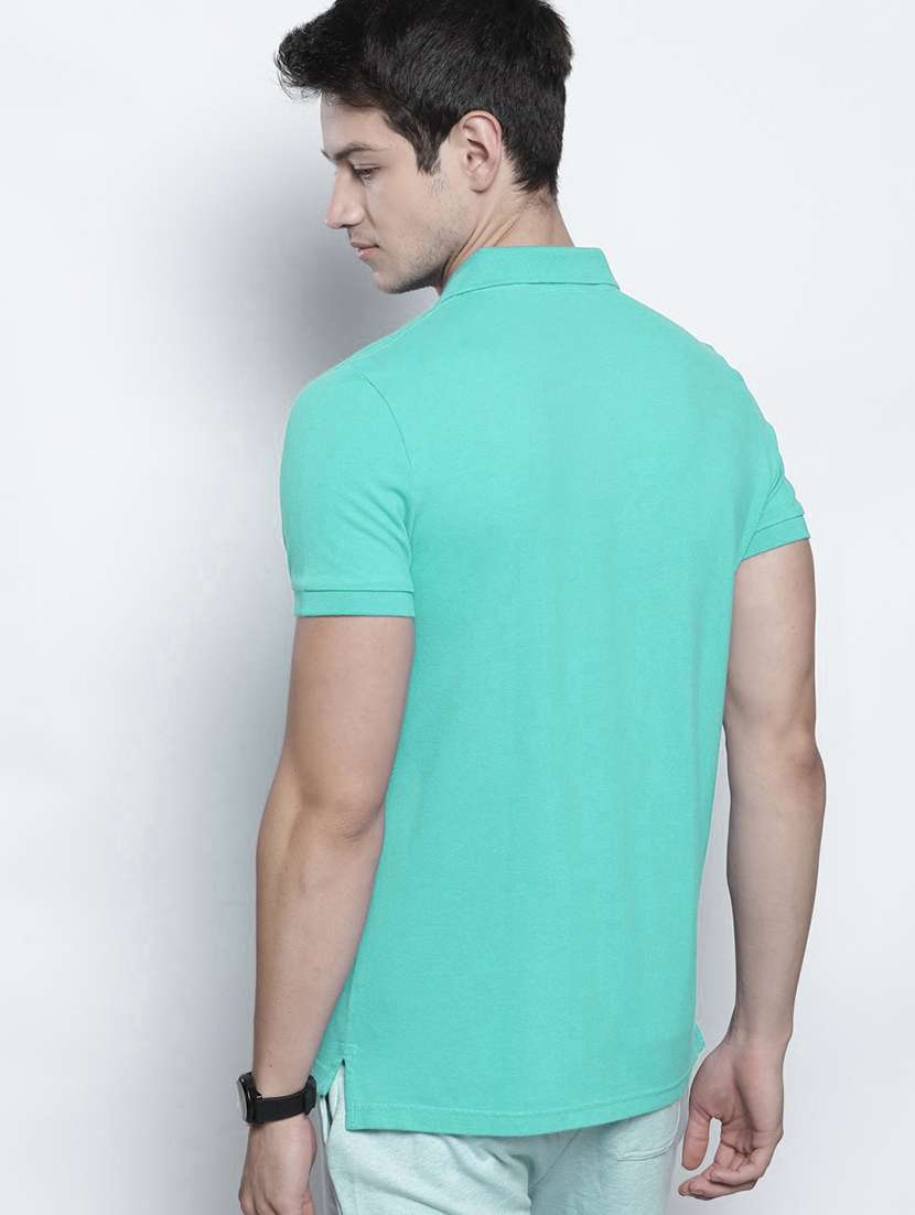 solids polo neck t- shirt - 19907702 -  Standard Image - 2