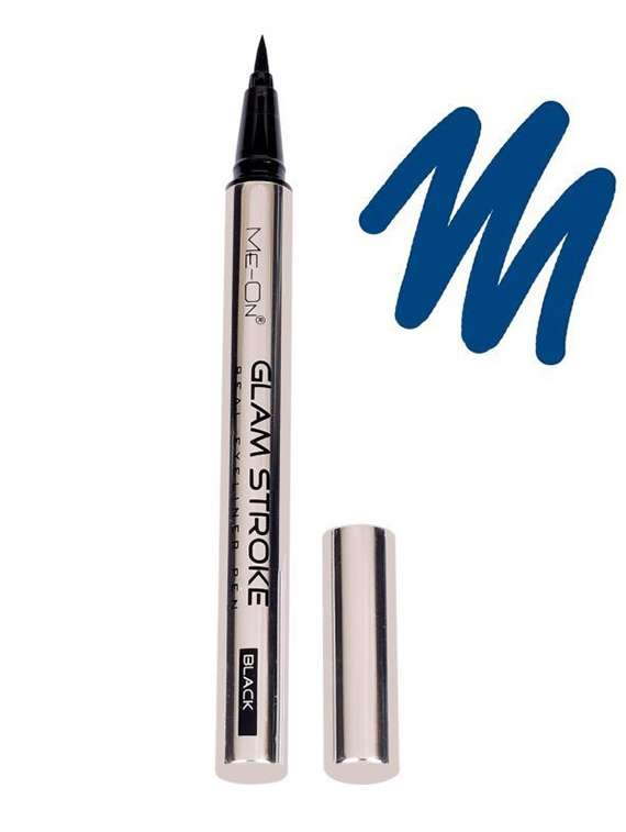 me-on glam stroke blue real eyeliner pen