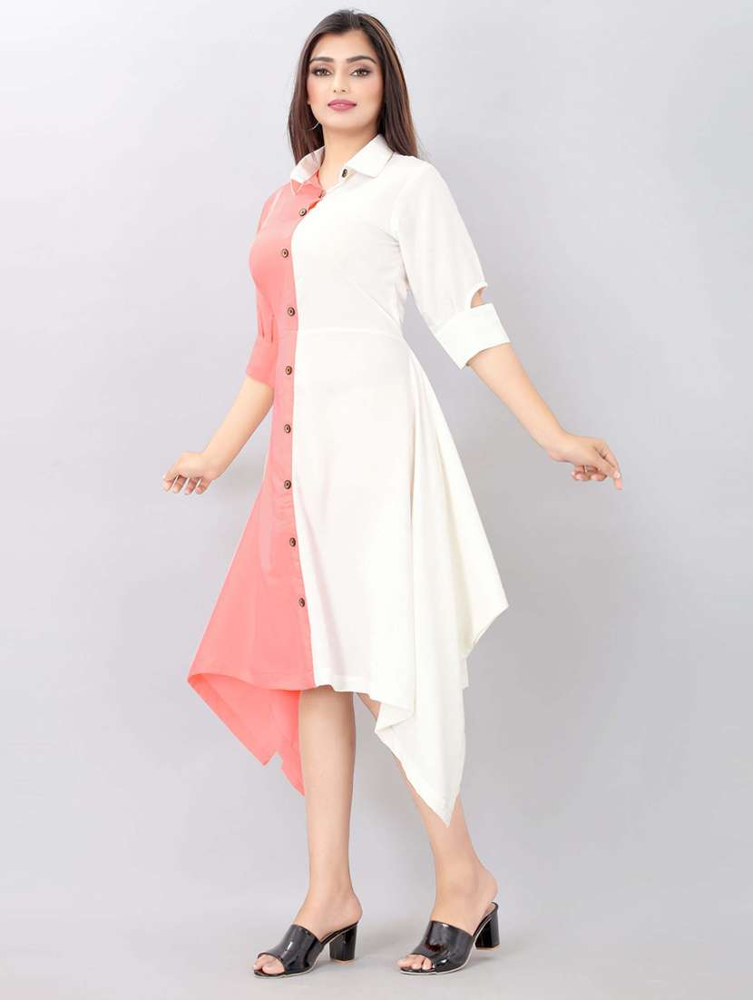 color block asymmetric dress - 19908133 -  Standard Image - 2