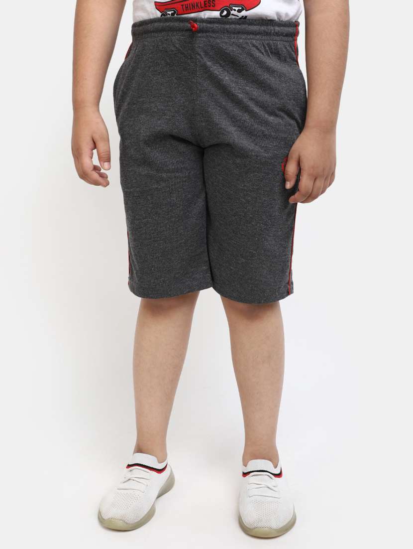 boys solid grey three fourth