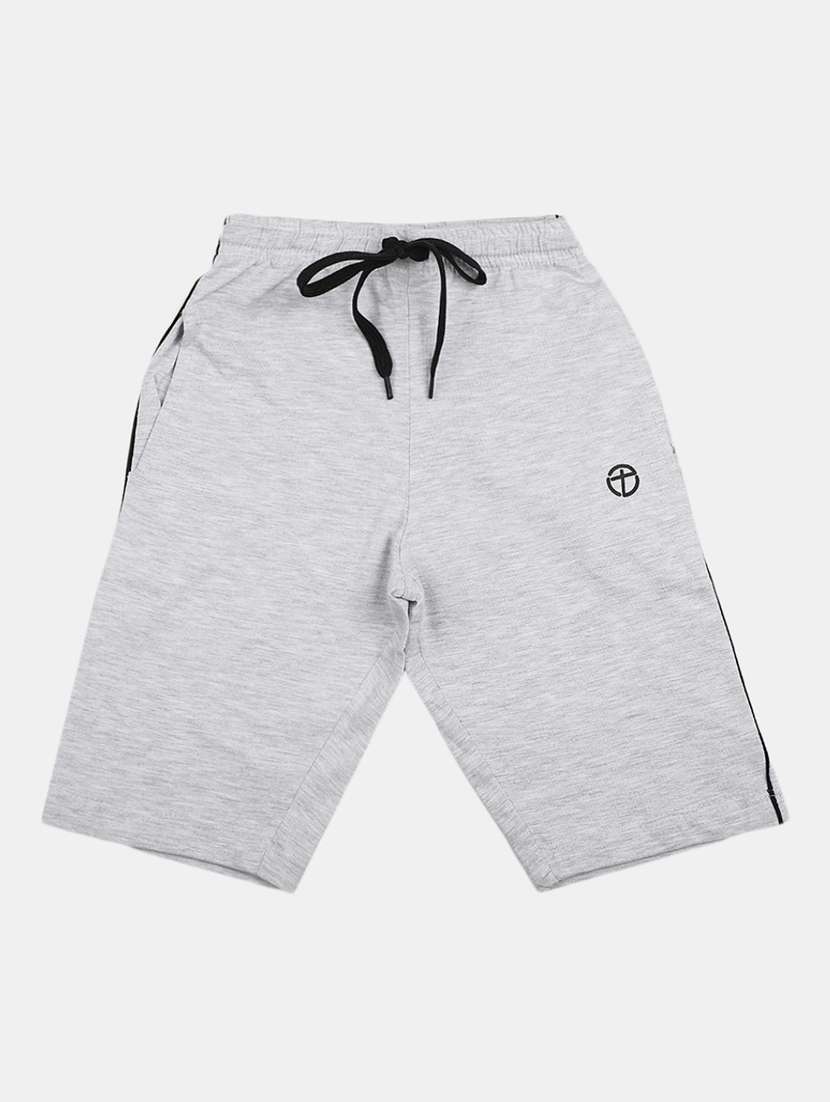 boys solid grey shorts 