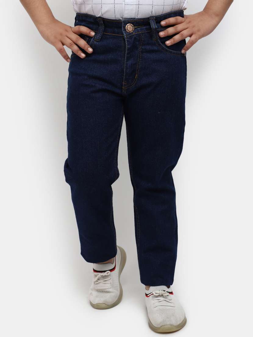 boy's plain slim fit jeans
