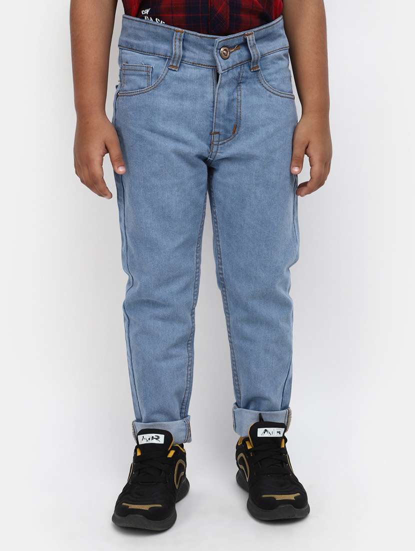 boy's plain slim fit jeans