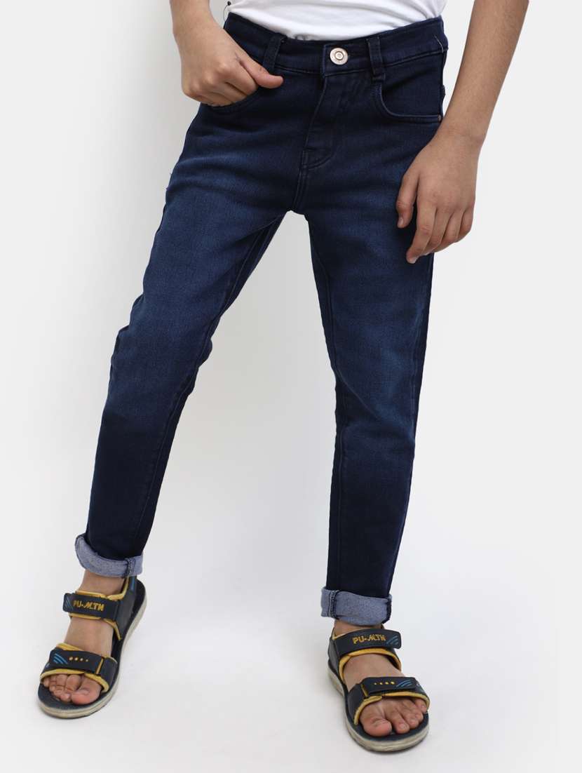 boy's plain slim fit jeans