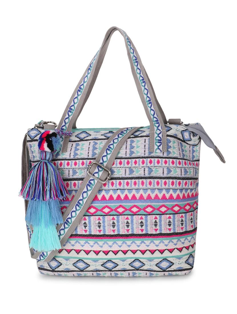 grey cotton handbag - 19910254 - Zoom Image - 0