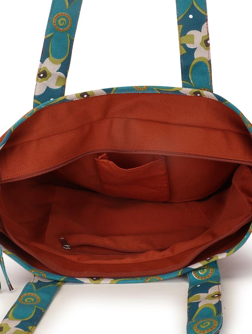 orange canvas structured tote - 19910256 - Standard Image - 2